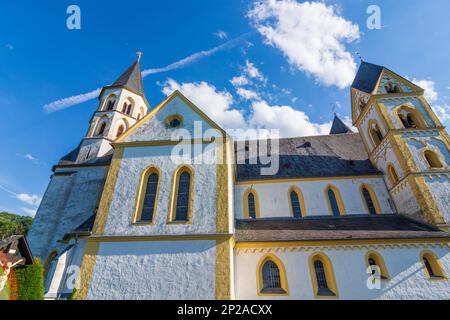 Obernhof: Abbaye d'Arnstein, église à Lahntal, Rheinland-Pfalz, Rhénanie-Palatinat, Allemagne Banque D'Images