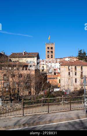 Monastère de Santa Maria de Ripoll, art roman, Ripoll, Catalogne, Espagne, Europe. Banque D'Images