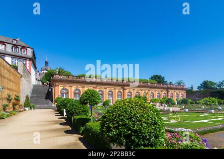 Weilburg: Basse Orangerie avec parc au Palais de Weilburg à Lahntal, Hesse, Hesse, Allemagne Banque D'Images