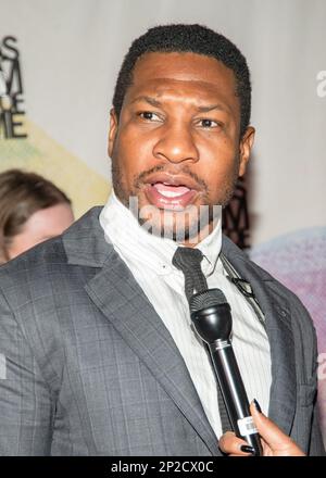 Spicewood, États-Unis. 03rd mars 2023. Jonathan Majors assiste aux Texas film Awards annuels 21st de la Société du film d'Austin au Luck Ranch, le célèbre film de Willie Nelson tourné sur 3 mars 2023 à Spicewood, Texas.photo par Maggie Boyd/Sipa USA crédit: SIPA USA/Alay Live News Banque D'Images