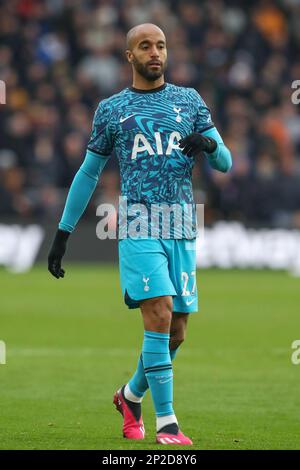 Wolverhampton, Royaume-Uni. 04th mars 2023. Lucas #27 de Tottenham Hotspur pendant le match de la Premier League Wolverhampton Wanderers vs Tottenham Hotspur à Molineux, Wolverhampton, Royaume-Uni, 4th mars 2023 (photo de Gareth Evans/News Images) à Wolverhampton, Royaume-Uni le 3/4/2023. (Photo de Gareth Evans/News Images/Sipa USA) Credit: SIPA USA/Alay Live News Banque D'Images