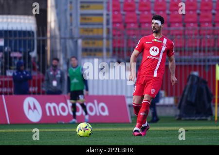 Pablo Marì (AC Monza) pendant le championnat italien série Un match de football entre AC Monza et Empoli FC sur 4 mars 2023 au stade U-Power de Monza, Italie - photo Morgese-Rossini / DPPI Banque D'Images