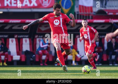 Monza, Italie. 04th mars 2023. Andrea Petagna (AC Monza) pendant AC Monza vs Empoli FC, italie football série A match à Monza, Italie, 04 mars 2023 crédit: Agence de photo indépendante/Alamy Live News Banque D'Images