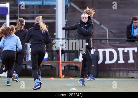 WASSENAAR, PAYS-BAS - MARS 4: EVA Drummond de HGC D1 pendant le match Tulp Hoofdklasse Dames entre HGC D1 et Amsterdam D1 à Roggewoning sur 4 mars 2023 à Wassenaar, pays-Bas (photo de Hans van der Valk/Orange Pictures) Banque D'Images