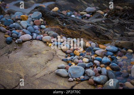 images abstraites prises sur la plage de banff Banque D'Images