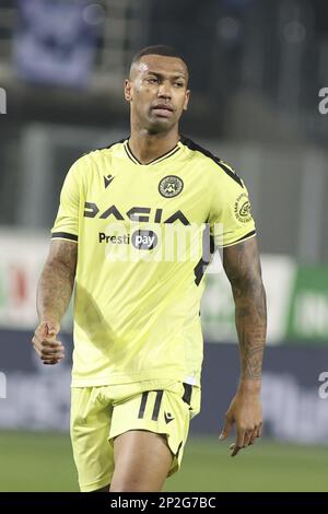 Bergame, Italie. 04th mars 2023. Walace de Udinese FC pendant Atalanta FC vs Udinese FC, 25Â° série Un match Tim 2022-23 au stade Gewiss - Atleti azzurri d'Italia à Bergame (BG), Italie, sur 04 mars 2022. Crédit : Agence photo indépendante/Alamy Live News Banque D'Images