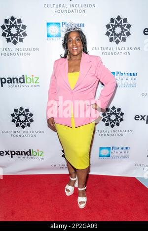 Los Angeles, États-Unis. 3rd mars 2023. Le président de la Chambre de commerce de long Beach, Sharifah Hardie, assiste aux Prix annuels d'inclusion culturelle 1st à W Hollywood, Los Angeles, CA 3 mars 2023 Credit: Eugene Powers/Alay Live News Banque D'Images