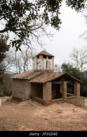 Hermitage de Sant Miquel del Corb, format vertical Banque D'Images