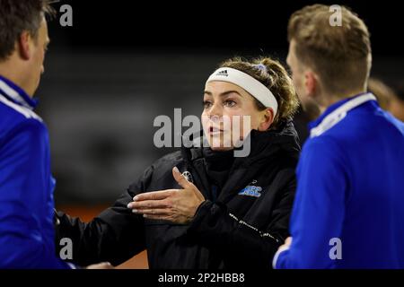 WASSENAAR, PAYS-BAS - MARS 4: EVA Drummond de HGC D1 pendant le match Tulp Hoofdklasse Dames entre HGC D1 et Amsterdam D1 à Roggewoning sur 4 mars 2023 à Wassenaar, pays-Bas (photo de Hans van der Valk/Orange Pictures) Banque D'Images