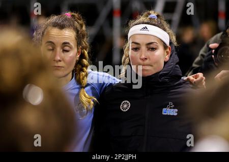 WASSENAAR, PAYS-BAS - MARS 4: EVA Drummond de HGC D1 pendant le match Tulp Hoofdklasse Dames entre HGC D1 et Amsterdam D1 à Roggewoning sur 4 mars 2023 à Wassenaar, pays-Bas (photo de Hans van der Valk/Orange Pictures) Banque D'Images