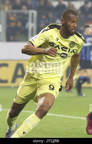 Bergame, Italie. 04th mars 2023. Beto du FC Udinese pendant le FC Atalanta vs FC Udinese, 25Â° série Un match Tim 2022-23 au stade Gewiss - Atleti azzurri d'Italia à Bergame (BG), Italie, sur 04 mars 2022. Crédit : Agence photo indépendante/Alamy Live News Banque D'Images
