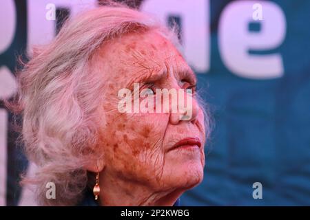 Nezahualcóyotl, État du Mexique. 4th mars 2023. 4 mars 2023, Etat du Mexique, Mexique: L'écrivain Elena Poniatowska, lors de la réouverture de la librairie Elena Poniatowska du Fondo de Cultura Económica. Sur 4 mars 2023 à Nezahualcóyotl, État du Mexique, Mexique. (Photo de Carlos Santiago/ Eyepix Group) crédit: EYEPIX Group/Alay Live News Banque D'Images