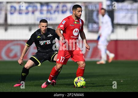 Monza, Italie. 04th mars 2023. U-Power Stadium, 04.03.23 Gianluca Caprari (17 AC Monza) pendant la série Un match entre AC Monza et Empoli au U-Power Stadium à Monza, Italia Soccer (Cristiano Mazzi/SPP) Credit: SPP Sport Press photo. /Alamy Live News Banque D'Images