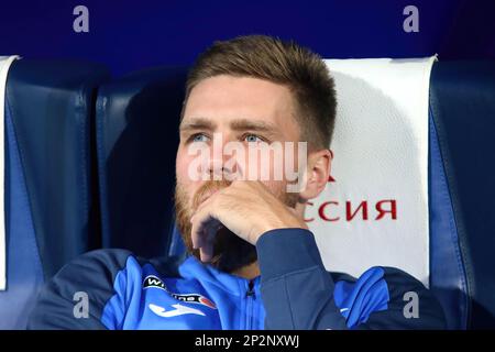 Saint-Pétersbourg, Russie. 04th mars 2023. Ivan Sergeev (No.33) de Zenit vu lors du match de football de la première Ligue russe entre Zenit Saint-Pétersbourg et pari Nizhny Novgorod à Gazprom Arena. Score final; Zenit 3:0 pari Nizhny Novgorod. (Photo de Maksim Konstantinov/SOPA image/Sipa USA) crédit: SIPA USA/Alay Live News Banque D'Images