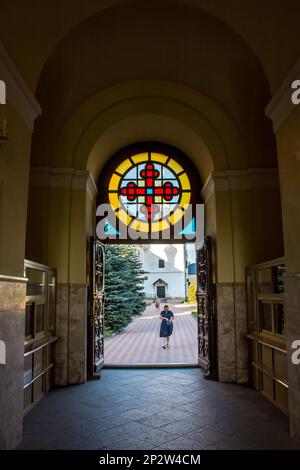 SERPUHOV, RUSSIE - AOÛT 2017 : monastère de Vysotsky (monastère de Vysotskiy).Monastère orthodoxe à Serpukhov Banque D'Images