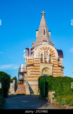 SERPUHOV, RUSSIE - AOÛT 2017 : monastère de Vysotsky (monastère de Vysotskiy). Monastère orthodoxe à Serpukhov. L'Église de la Toussaint Banque D'Images