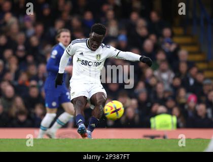 Londres, Royaume-Uni. 04th mars 2023. Wilfried Gnonto (LU) au match de Chelsea contre Leeds United EPL, à Stamford Bridge, Londres, Royaume-Uni, le 4th mars 2023. Crédit : Paul Marriott/Alay Live News Banque D'Images