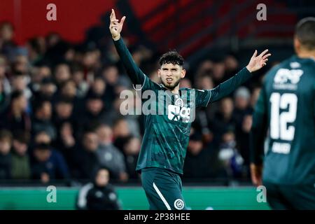 04-03-2023: Sport: Feyenoord v Groningen ROTTERDAM, PAYS-BAS - MARS 4: Ricardo Pepi (FC Groningen) pendant le match Eredivisie Feyenoord Rotterdam Banque D'Images