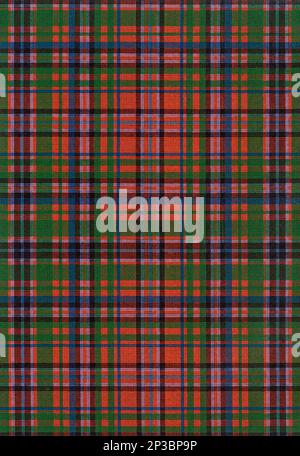 Red and Green Clan MacDougall Tartan tiré du livre « A history of the Scottish Highlands, Highland clans and Highland régiments » Volume 1 par MacLauchlan, Thomas, 1816-1886; Wilson, John, 1785-1854; Keltie, John Scott, sir, 1840-1927 Date de publication 1875 éditeur Edinburgh ; London : A. Fullarton Banque D'Images