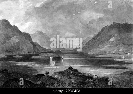 Le Loch Shiel (gaélique écossais : Loch Seile) est un loch d'eau douce situé à 20 kilomètres (12 miles) à l'ouest de fort William dans la région de Highland council en Écosse. Avec 28 kilomètres (17+1⁄2 mi) de long, c'est le plus long loch d'Écosse, 4th Et est le plus long à avoir conservé un écoulement naturel sans aucune régulation de son niveau d'eau, du livre ' A history of the Scottish Highlands, Highland clans and Highland régiments ' Volume 1 par MacLauchlan, Thomas, 1816-1886; Wilson, John, 1785-1854; Keltie, John Scott, sir, 1840-1927 Date de publication 1875 éditeur Edinburgh ; London : A. Fullarton Banque D'Images