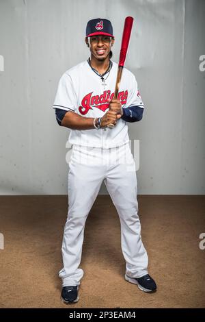 Cleveland Indians' Francisco Lindor poses with his teams baseball jersey  during the Premier League match at Anfield, Liverpool Stock Photo - Alamy