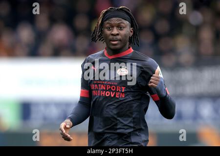 WAALWIJK - Johan Bakayoko de PSV Eindhoven pendant le match de première ligue néerlandais entre RKC Waalwijk et PSV au stade Mandemakers sur 5 mars 2023 à Waalwijk, pays-Bas. PNA JEROEN PUTMANS Banque D'Images