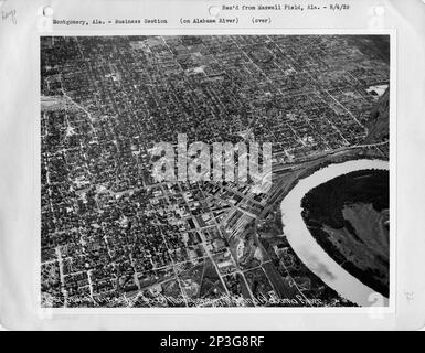 Alabama - Montgomery, Photographie aérienne. Banque D'Images