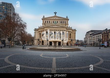 Alte Oper (ancien Opéra) - Francfort, Allemagne Banque D'Images