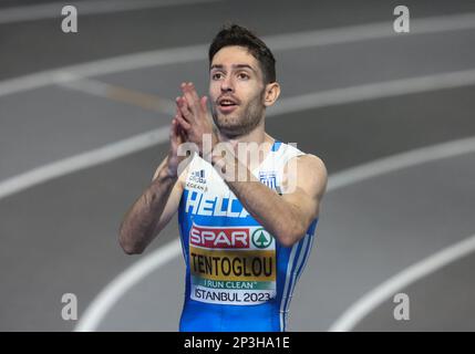Istanbul, Turquie. 05th mars 2023. Miltiadis TENTOGLOU de Grèce lors des Championnats européens d'athlétisme en salle 2023 sur 5 mars 2023 à l'arène Atakoy à Istanbul, Turquie - photo Laurent Lairys/ABACAPRESS.COM crédit: Abaca Press/Alay Live News Banque D'Images