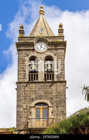 La tour de l'église et ancien couvent de Saint Augustin, aujourd'hui musée historique. San Cristóbal de la Laguna, Tenerife, Iles Canaries. Banque D'Images