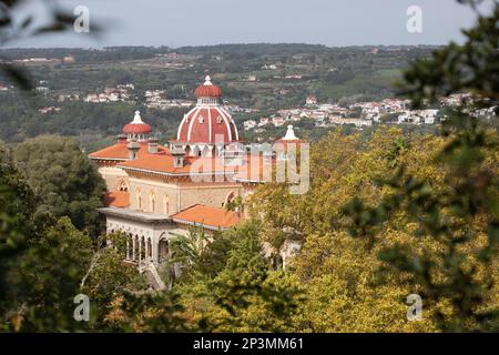 Palais Monserrate situé dans le parc botanique de Sintra, région de Lisbonne, Portugal, Europe Banque D'Images