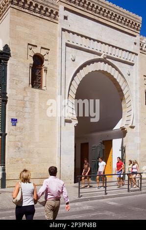 Marché Atarazanas construit sur les vestiges de l'ancien chantier naval islamique .Málaga Andalousie,Espagne, Banque D'Images