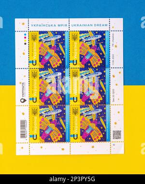 Ukraine - lot de timbres neufs* d'Ukraine d'années diverses MH