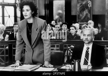 Jessica Lange, Armin Mueller-Stahl, sur le tournage du film, 'Music Box', Tri-Star Pictures, 1989 Banque D'Images