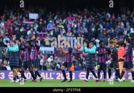 Barcelone, Espagne. 05th mars 2023. Spanish la Liga Santander football Match FC Barcelona vs Valencia au Camp Nou Stadium Barcelona, 05 mars 2023 900/Cordin Press Credit: CORDIN PRESS/Alay Live News Banque D'Images