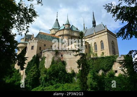 Château de Bojnice, Bojnický zámok, Bajmóci vár, Bojnice, Bajmóc, Région de Trenčín, République slovaque, Europe Banque D'Images