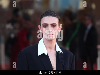 Michele Bravi tapis rouge mostra del Cinema di Venezia 2022 Banque D'Images