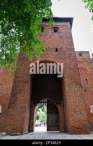 Porte ouest dans le château et la cathédrale de Frombork, Pologne. Musée Nicolaus Copernic. Banque D'Images