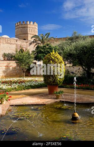 Alcazar, 12ème siècle, Jerez de la Frontera, Andalousie, Espagne Banque D'Images