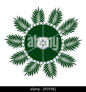 Fête juive Pâque, Pesach, icônes et symboles traditionnels. Illustration vectorielle Illustration de Vecteur