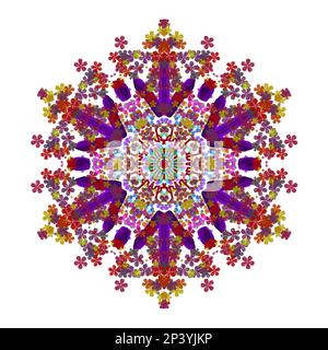 Mandala ornementale de luxe pour Henna, Mehndi, tatouage, décoration, ornement décoratif dans le style oriental ethnique, modèle pour les textiles, rideaux, clothe Banque D'Images