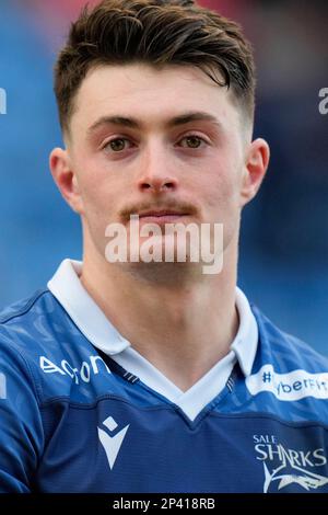 Eccles, Royaume-Uni. 05th mars 2023. Raffi Quirke #21 de sale Sharks After the Gallagher Premiership Match sale Sharks vs Saracens au stade AJ Bell, Eccles, Royaume-Uni, 5th mars 2023 (photo de Steve Flynn/News Images) à Eccles, Royaume-Uni, le 3/5/2023. (Photo de Steve Flynn/News Images/Sipa USA) crédit: SIPA USA/Alay Live News Banque D'Images