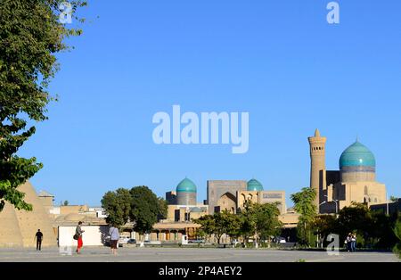 Kalan minaret n la vieille ville de Boukhara, Ouzbékistan. Banque D'Images