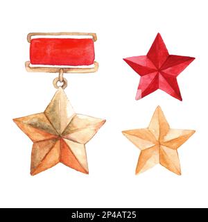 Star Medal 9 que la Grande guerre patriotique isolé. Banque D'Images