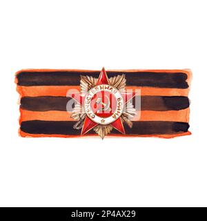 George ruban médaille 9 Mai la Grande guerre patriotique isolée. Banque D'Images