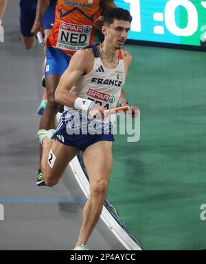 Istanbul, Turquie. 02nd mars 2023. Téo ANDANT de France final 4X400 m HOMMES pendant les Championnats européens d'athlétisme en salle 2023 sur 2 mars 2023 à l'aréna Atakoy à Istanbul, Turquie. Photo de Laurent Lairys/ABACAPRESS.COM crédit: Abaca Press/Alay Live News Banque D'Images