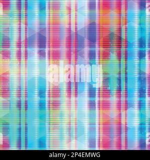 Texture rétro sans coutures au néon Illustration de Vecteur