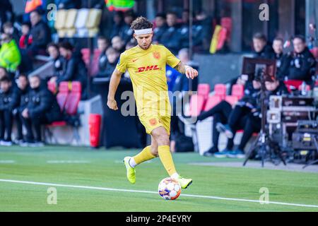 Silkeborg, Danemark. 05th mars 2023. Emiliano Marcondes (8) du FC Nordsjaelland vu pendant le match Superliga de 3F entre Silkeborg IF et le FC Nordsjaelland au parc JYSK à Silkeborg. (Crédit photo : Gonzales photo/Alamy Live News Banque D'Images