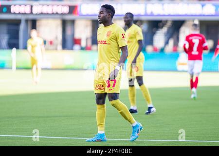 Silkeborg, Danemark. 05th mars 2023. Ernest Nuamah (37) du FC Nordsjaelland vu lors du match Superliga de 3F entre Silkeborg IF et le FC Nordsjaelland au parc JYSK à Silkeborg. (Crédit photo : Gonzales photo/Alamy Live News Banque D'Images
