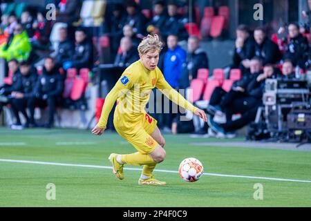 Silkeborg, Danemark. 05th mars 2023. Daniel Svensson (27) du FC Nordsjaelland vu lors du match Superliga de 3F entre Silkeborg IF et le FC Nordsjaelland au parc JYSK à Silkeborg. (Crédit photo : Gonzales photo/Alamy Live News Banque D'Images